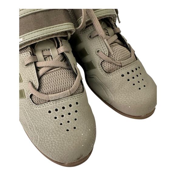 Adidas AdiPower Weightlifting Shoe Mens Sz 6 Army Military Cargo Green Gum Steel - Picture 5 of 10